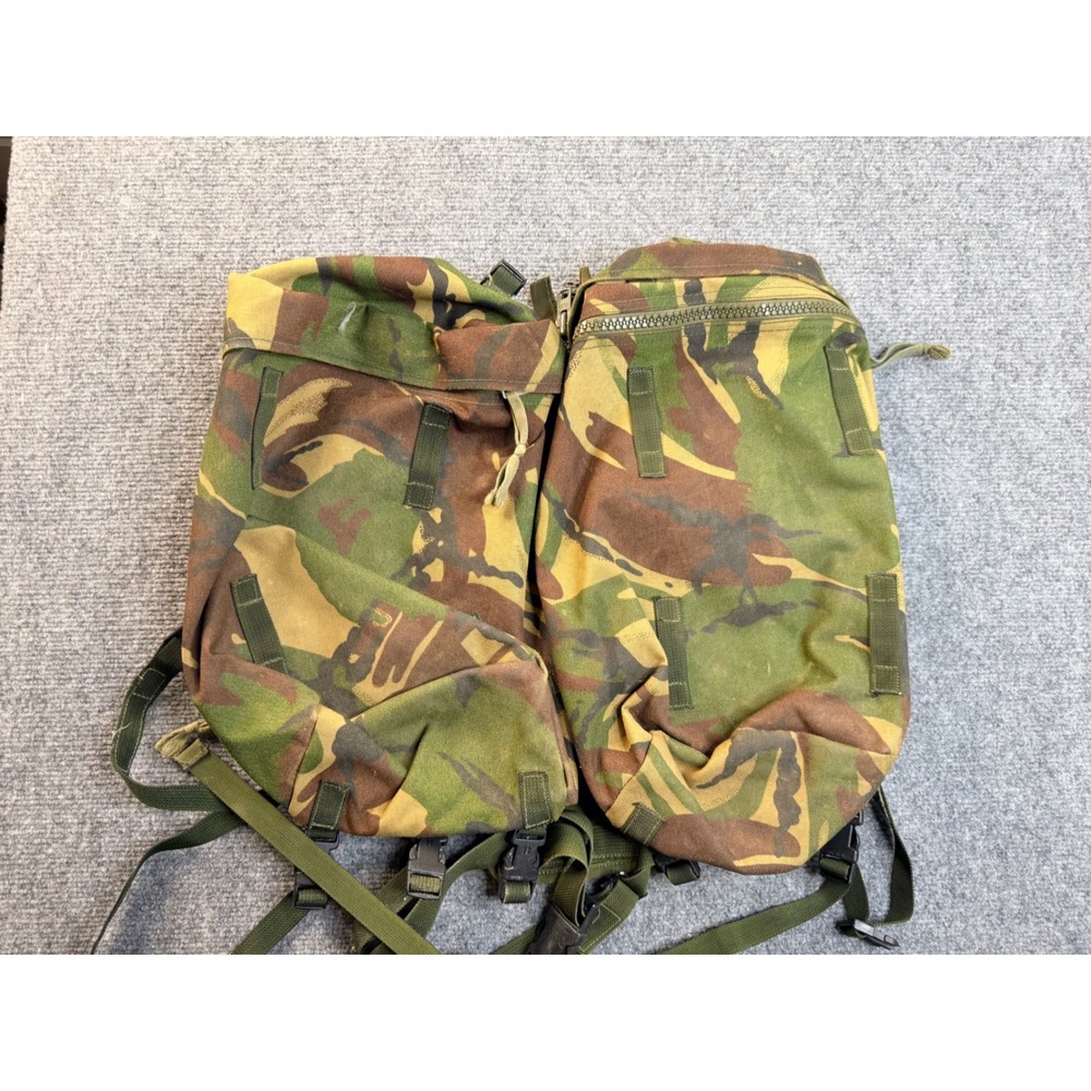 Vintage 1995 Seyntex British Military DPM IRR Rucksack Side Pouches & Yoke Set